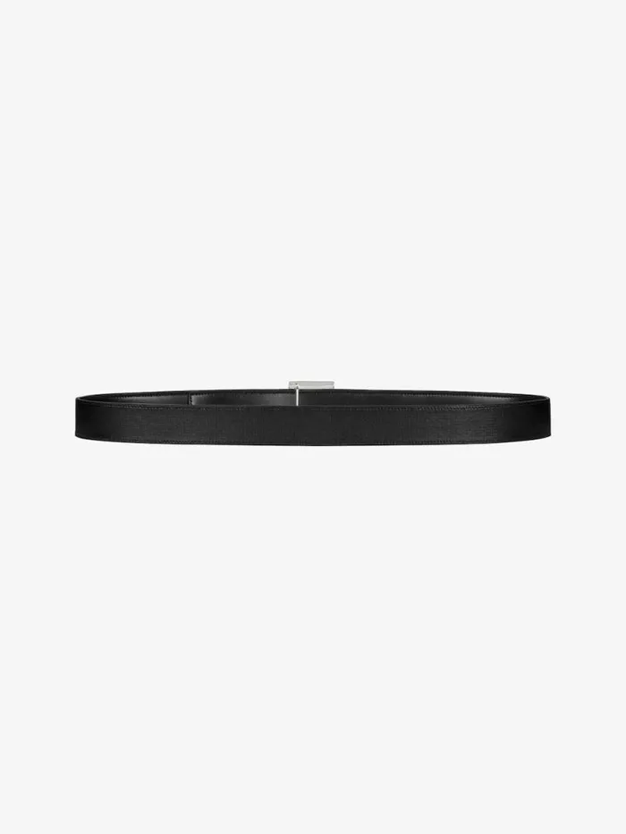 4g Reversible Belt In 4g Classic Leather Black Men Givenchy Belts