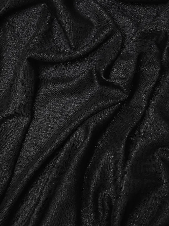 4g Shawl In Silk And Wool With Lurex Black Women Givenchy Scarves
