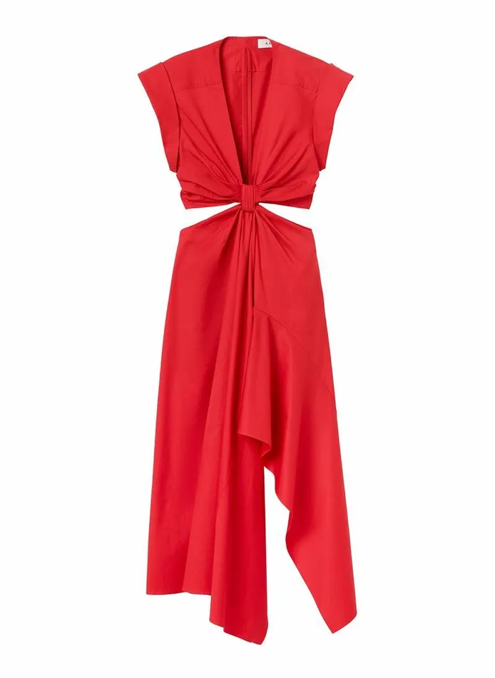 Accessories Women ALC Alessia Cotton Midi Dress Ruby Accessories Women ALC Alessia Cotton Midi Dress Ruby