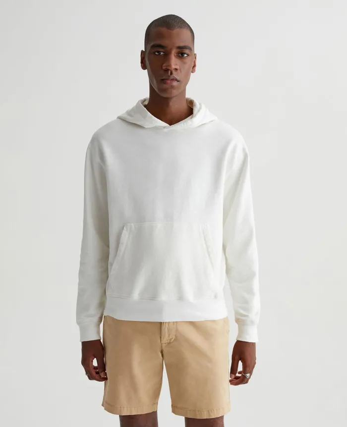 AG Jeans Arc Hoodie 5 Years True White Men Sweatshirts
