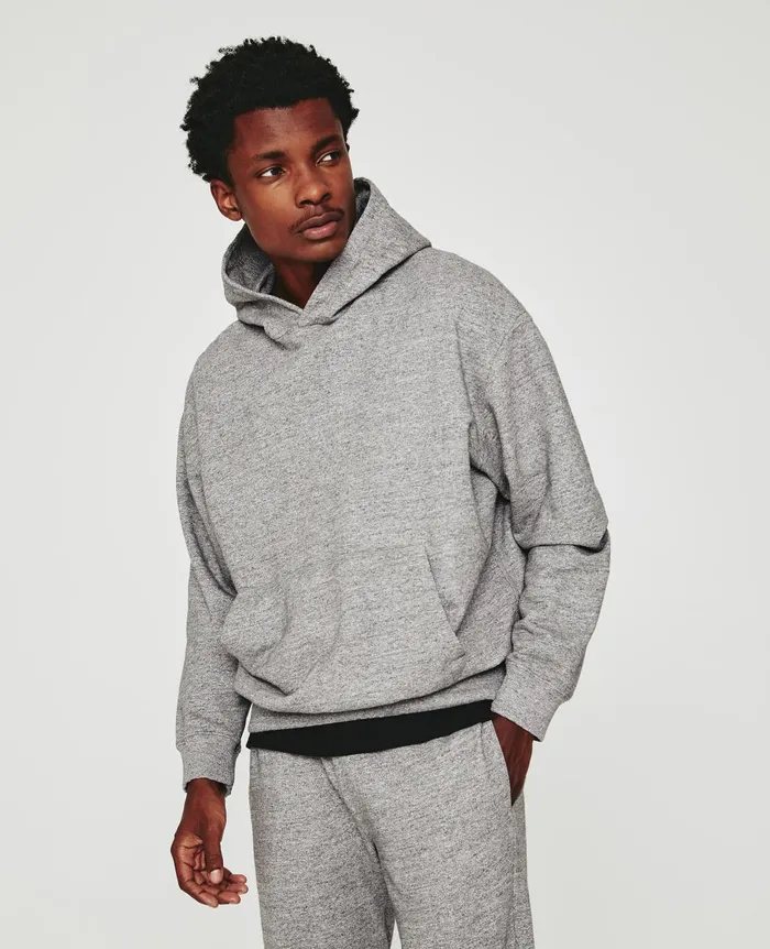 AG Jeans Arc Hoodie Heather Grey Men Sweatshirts