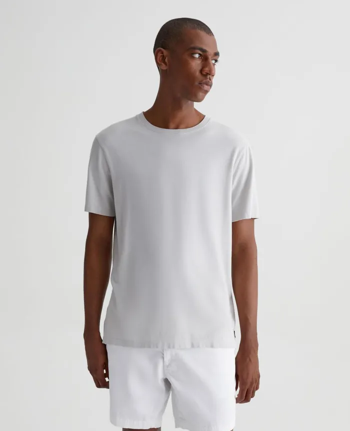 AG Jeans Bryce Crew Silver Smoke Men Tees