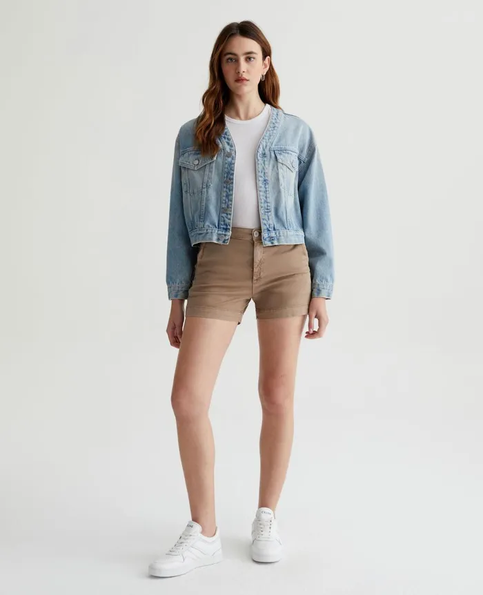 AG Jeans Caden Short Sulfur Desert Taupe Women Skirts and Shorts
