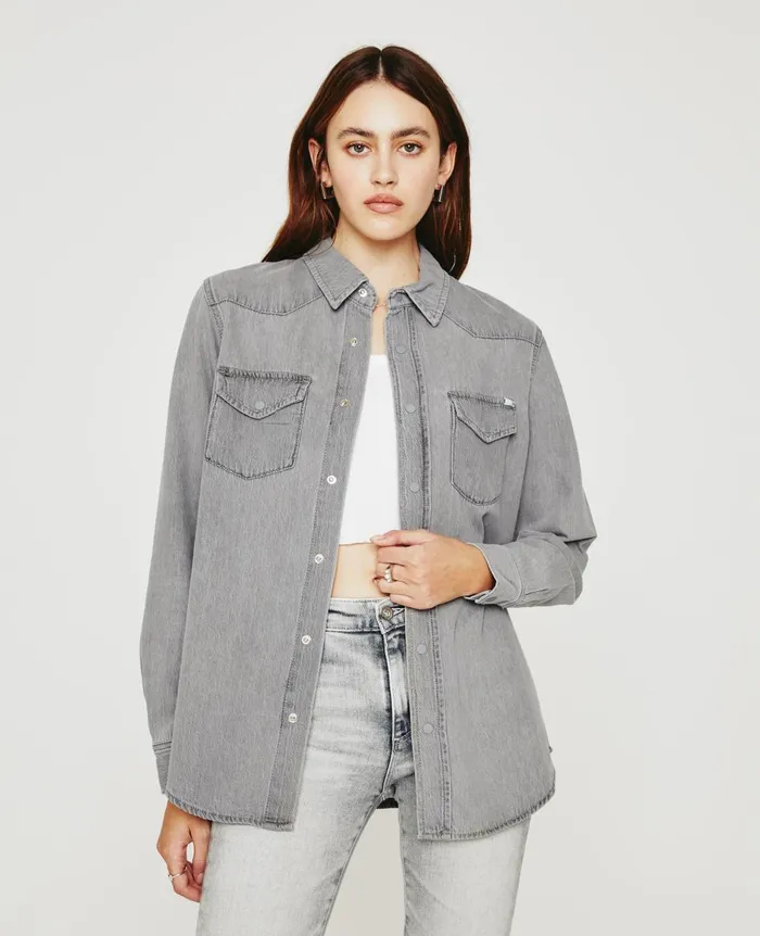 AG Jeans Dakotah Shirt Lunar Women Tops and Shirts AG Jeans Dakotah Shirt Lunar Women Tops and Shirts