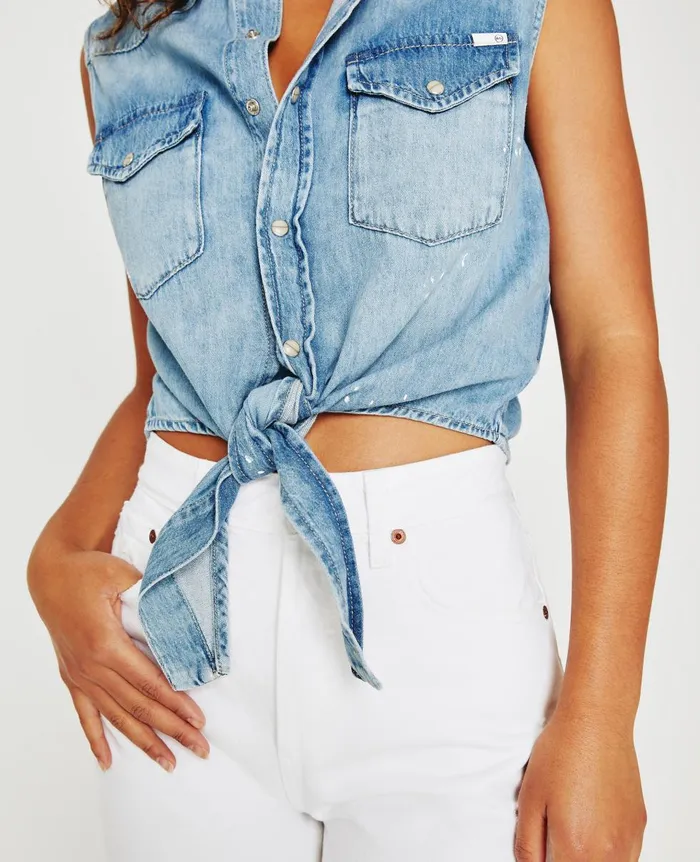 AG Jeans Dakotah Tie Waverly Drive Women Tops and Shirts AG Jeans Dakotah Tie Waverly Drive Women Tops and Shirts