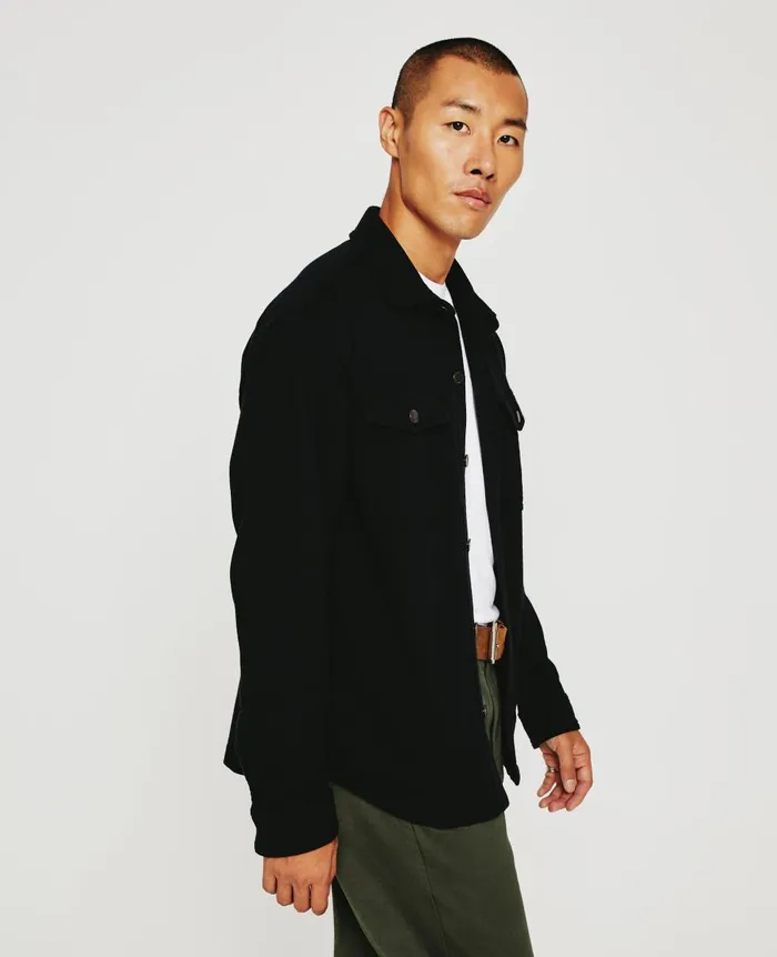 AG Jeans Elias Shirt Jacket True Black Men Shirts AG Jeans Elias Shirt Jacket True Black Men Shirts