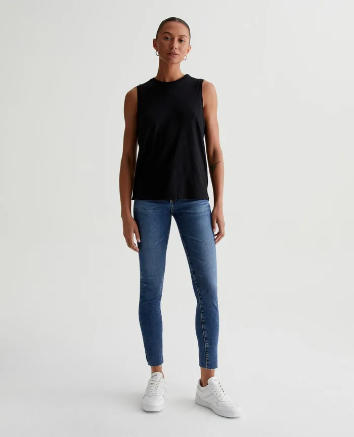 AG Jeans Jagger Muscle Tank True Black Women Tees and Tanks AG Jeans Jagger Muscle Tank True Black Women Tees and Tanks