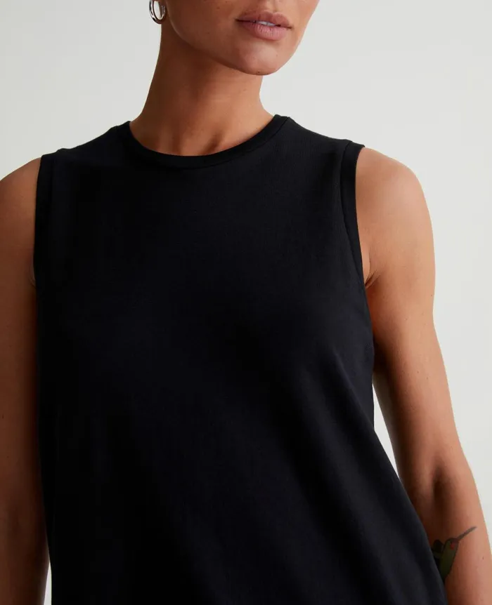 AG Jeans Jagger Muscle Tank True Black Women Tees and Tanks AG Jeans Jagger Muscle Tank True Black Women Tees and Tanks