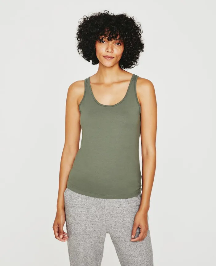 AG Jeans Jagger Tank Hunter Sage Women Tees and Tanks