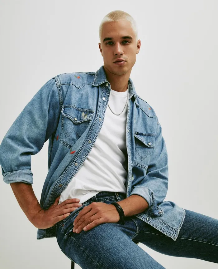 AG Jeans Jasper Shirt Eb Broken Arrow Vintage Blue WomenMen Tops and Shirts AG Jeans Jasper Shirt Eb Broken Arrow Vintage Blue WomenMen Tops and Shirts