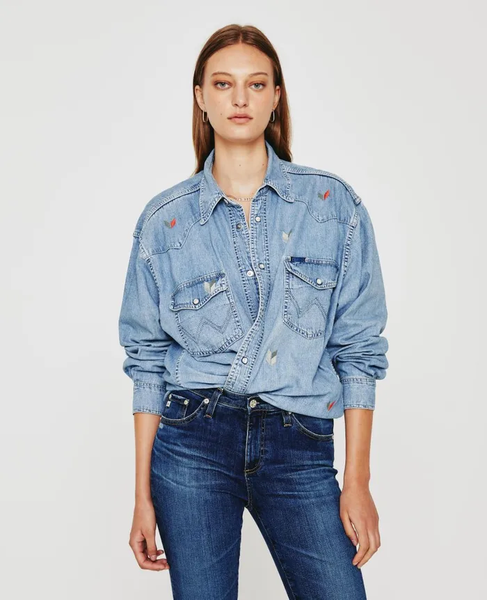 AG Jeans Jasper Shirt Eb Broken Arrow Vintage Blue WomenMen Tops and Shirts AG Jeans Jasper Shirt Eb Broken Arrow Vintage Blue WomenMen Tops and Shirts