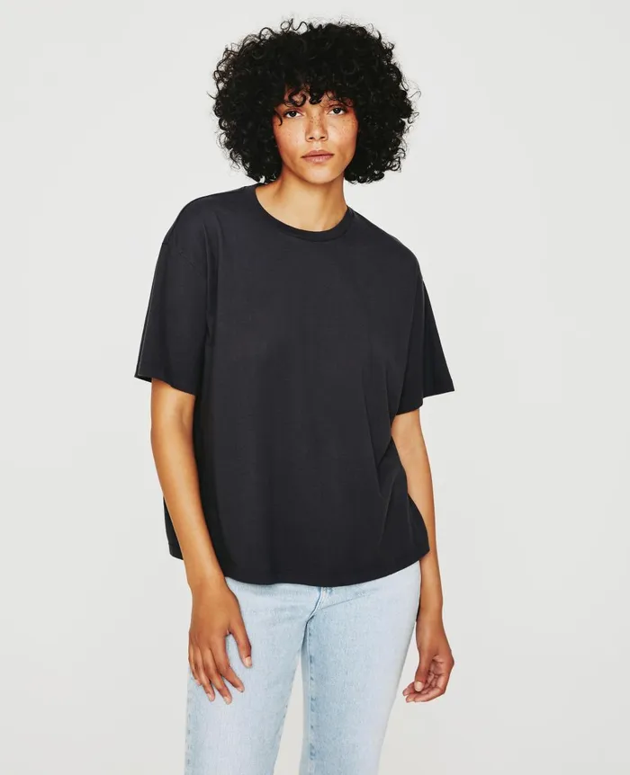 AG Jeans Karter ExBoyfriend Ink Stone Women Tees and Tanks AG Jeans Karter ExBoyfriend Ink Stone Women Tees and Tanks