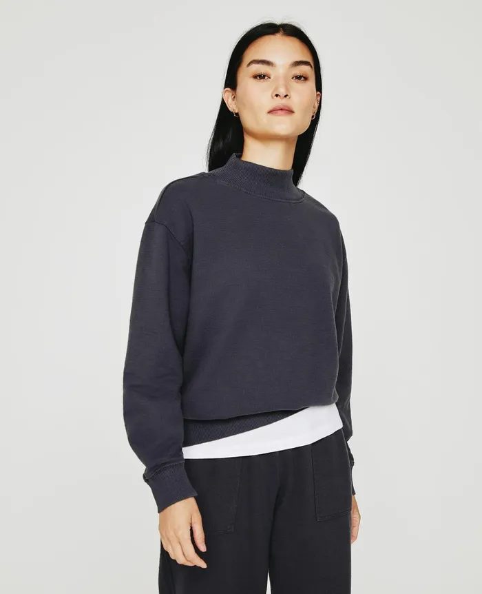 AG Jeans Nova Mock Ink Stone Women Sweatshirts