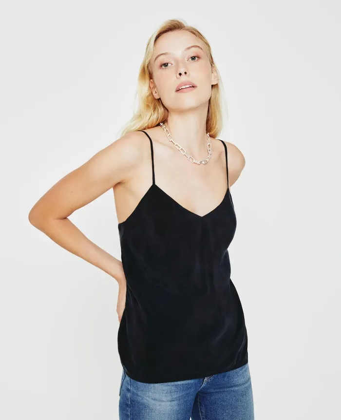 AG Jeans Scarlet Cami True Black Women Tops and Shirts AG Jeans Scarlet Cami True Black Women Tops and Shirts
