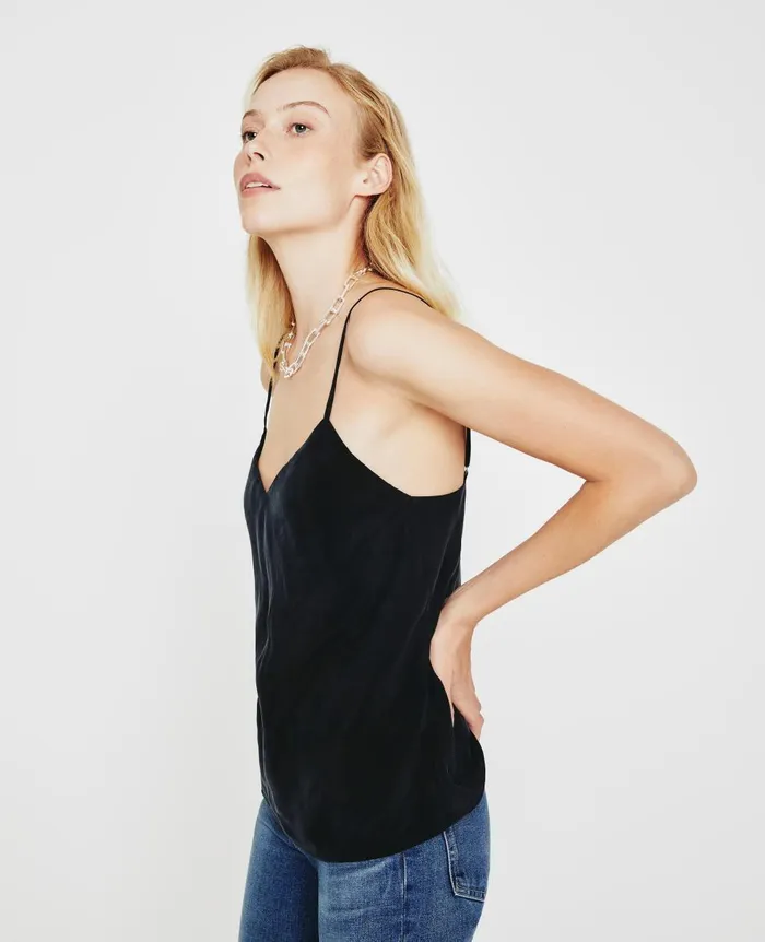 AG Jeans Scarlet Cami True Black Women Tops and Shirts AG Jeans Scarlet Cami True Black Women Tops and Shirts