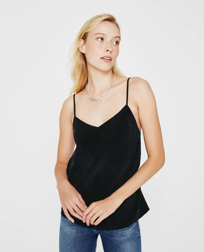 AG Jeans Scarlet Cami True Black Women Tops and Shirts AG Jeans Scarlet Cami True Black Women Tops and Shirts