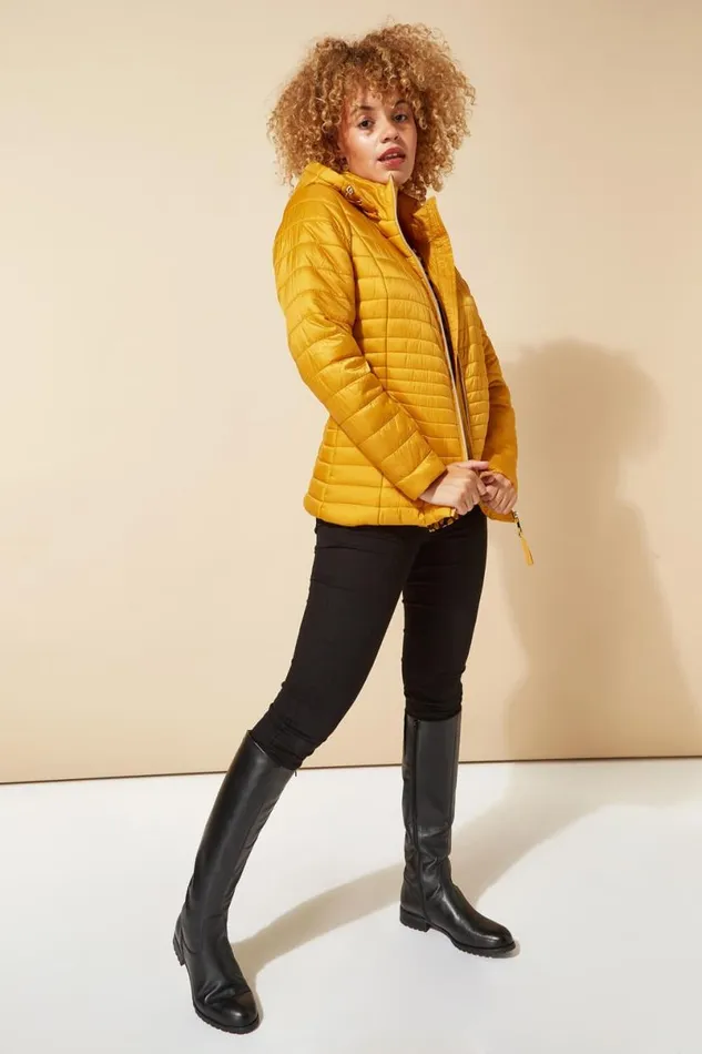 Amber Hooded Zip Through Padded Coat Women Roman Coats