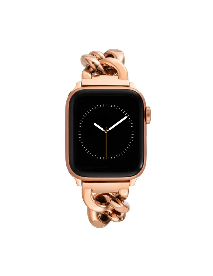Anne Klein Chain Link Bracelet Band For Apple Watch Rose Goldtone Women Watches 038 Jewelry Anne Klein Chain Link Bracelet Band For Apple Watch Rose Goldtone Women Watches 038 Jewelry