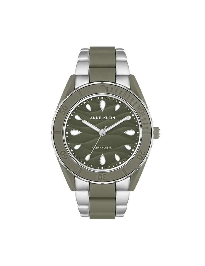 Anne Klein Consider It Solar Recycled Ocean Plastic Bracelet Watch Silvertone Women Watches 038 Jewelry Anne Klein Consider It Solar Recycled Ocean Plastic Bracelet Watch Silvertone Women Watches 038 Jewelry