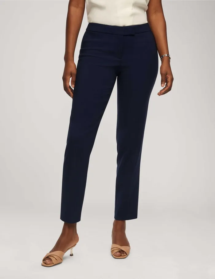 Anne Klein Contour Stretch Bowie Pant Distant Mountain Women Clothing