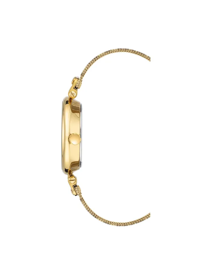 Anne Klein Leopard Mesh Band Watch Goldtone Women Watches 038 Jewelry