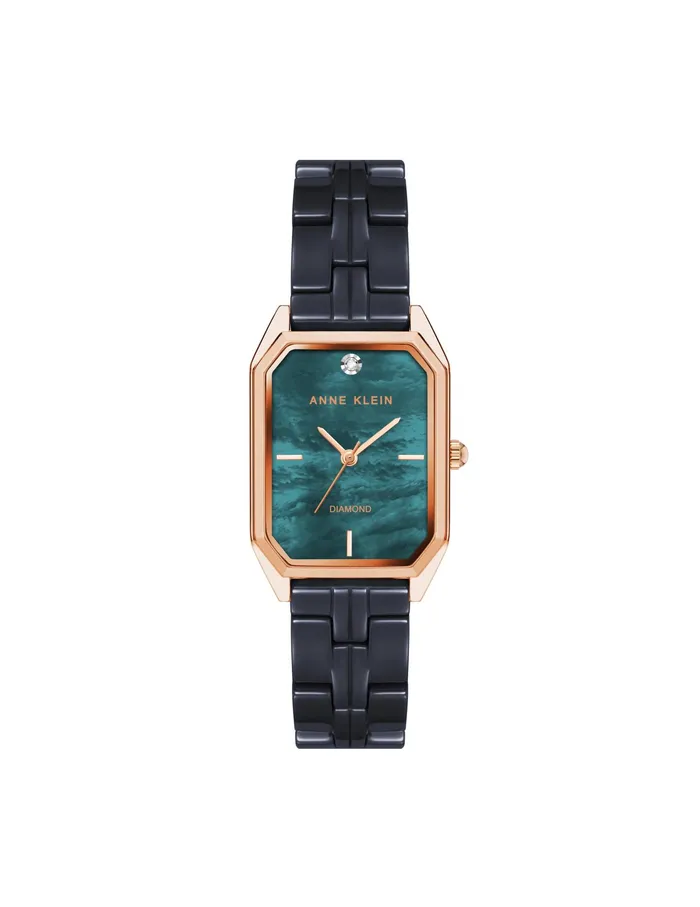 Anne Klein Octagonal Ceramic Diamond Dial Watch Rose Goldtone Women Watches 038 Jewelry Anne Klein Octagonal Ceramic Diamond Dial Watch Rose Goldtone Women Watches 038 Jewelry