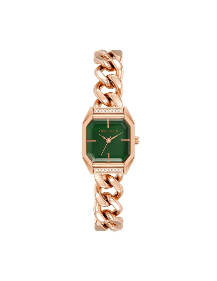 Anne Klein Octagonal Crystal Accented Chain Bracelet Watch Rose Goldtone Women Watches 038 Jewelry Anne Klein Octagonal Crystal Accented Chain Bracelet Watch Rose Goldtone Women Watches 038 Jewelry