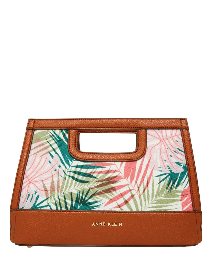 Anne Klein Palm Print Convertible Clutch Fruit Punch Multi Palm Women Handbags Anne Klein Palm Print Convertible Clutch Fruit Punch Multi Palm Women Handbags