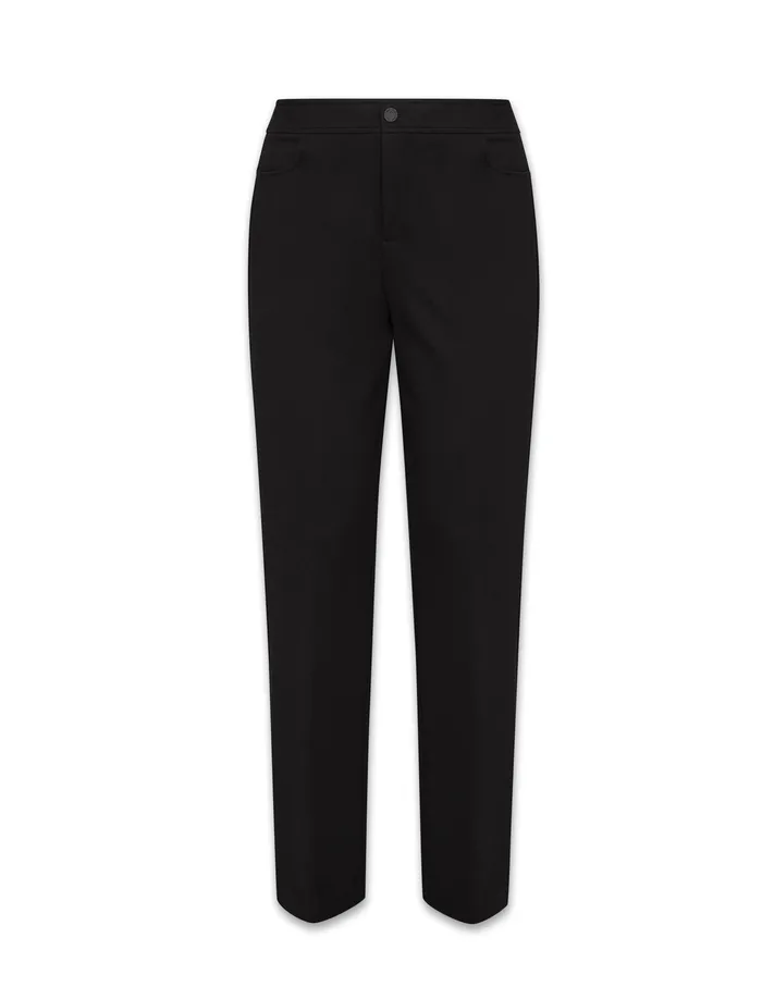 Anne Klein Plus Size Flare Leg Compression Pant Anne Black Women Clothing