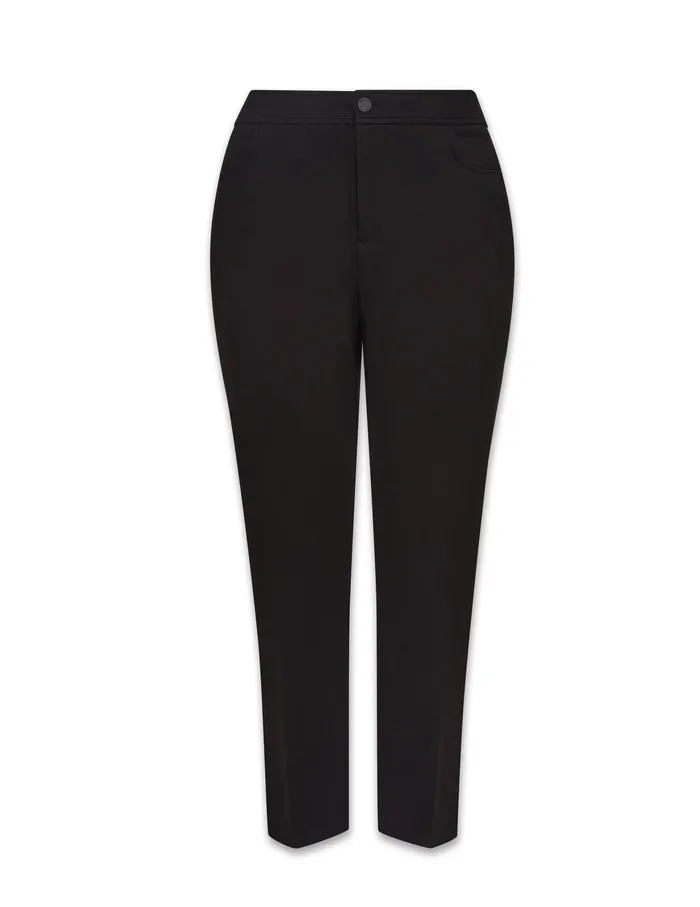 Anne Klein Plus Size Flare Leg Compression Pant Anne Black Women Clothing