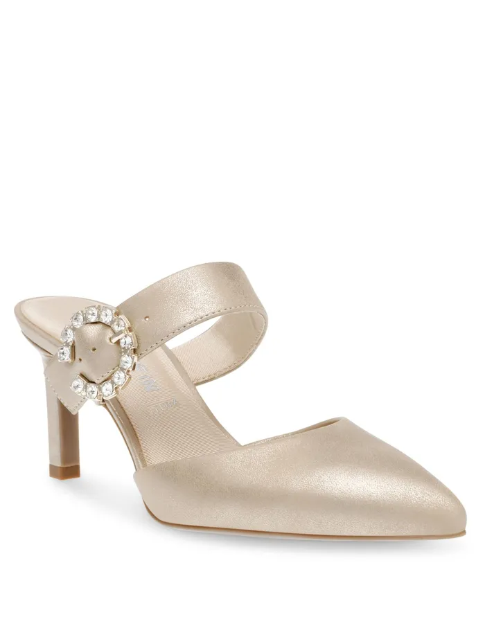 Anne Klein Raddix Crystal Pump Light Gold Women Shoes