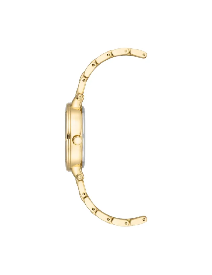 Anne Klein Roman Numeral Dial Bracelet Watch Goldtone Women Watches 038 Jewelry