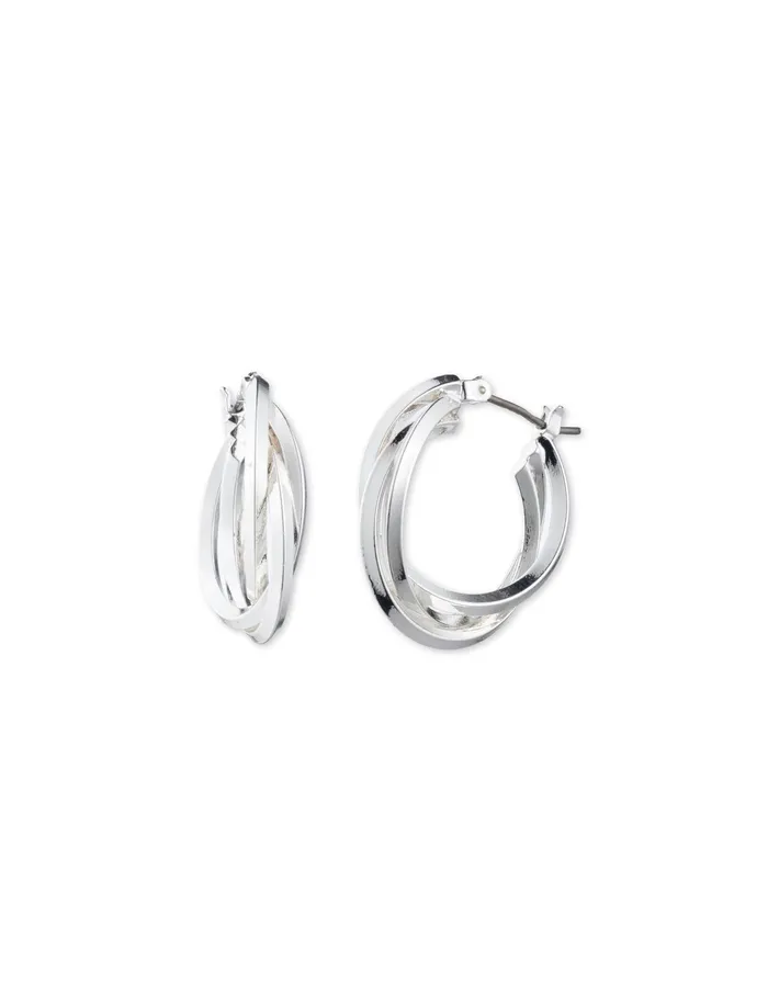 Anne Klein SilverTone Multi Hoop Earrings Silvertone Women Watches 038 Jewelry Anne Klein SilverTone Multi Hoop Earrings Silvertone Women Watches 038 Jewelry