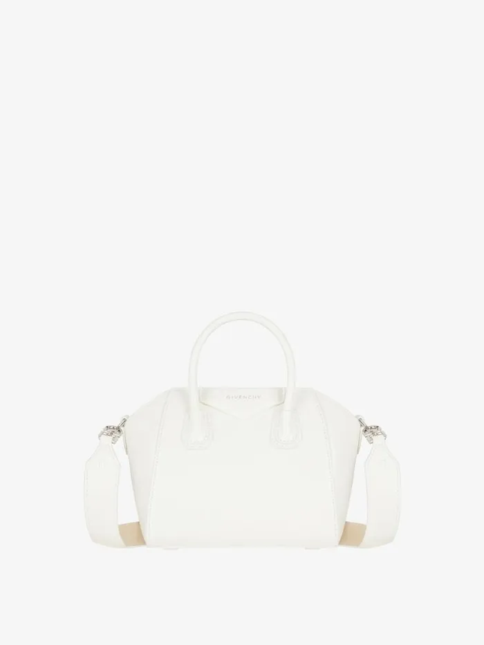 Antigona Toy Bag In Box Leather Ivorynatural Beige Women Givenchy Micro Bags