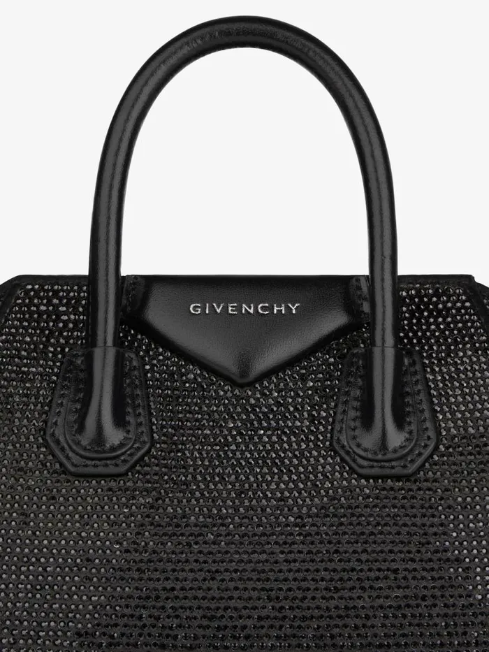 Antigona Toy Bag In Satin With Strass Black Women Givenchy Antigona