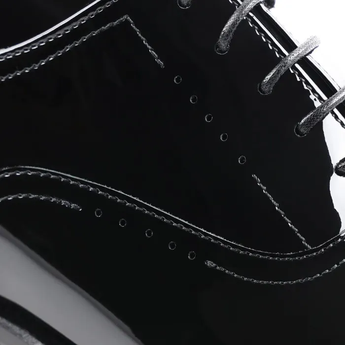 Arno Sera PlainToe Balmoral Oxford 8211 Black Patent Men Bruno Magli Laceups and Oxfords