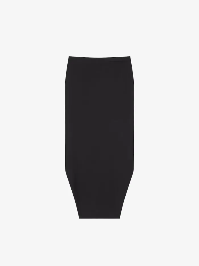 Asymmetric Skirt In Wool And Mohair Black Women Givenchy Skirts