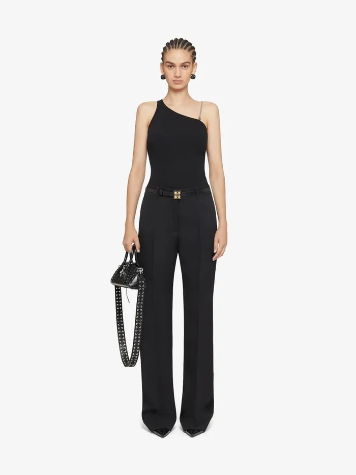 Asymmetric Top In Cotton With Chain Detail Black Women Givenchy Tops and Shirts Asymmetric Top In Cotton With Chain Detail Black Women Givenchy Tops and Shirts