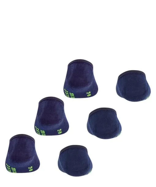 Babies and Kids Cool Kick 3Pack Kids No Show Socks Marine FALKE No Show Socks
