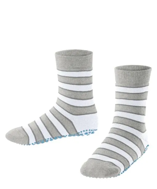 Babies and Kids Simple Stripes Kids House Socks Storm Grey FALKE House Socks