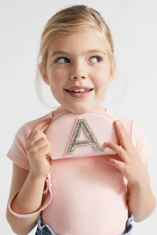 Bags Girl Seed Heritage Glitter Initial Purse H