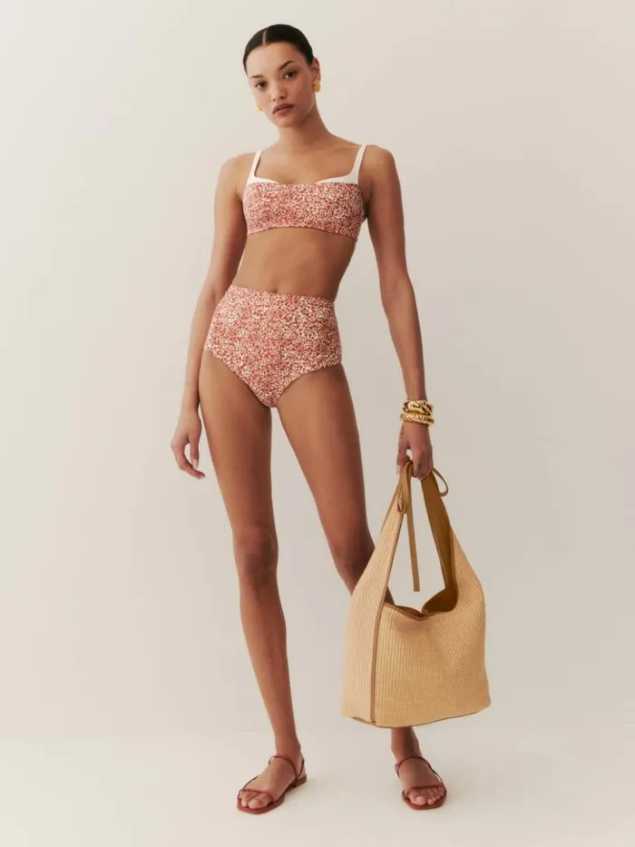 Bags The Reformation Medium Vittoria Tote Bag Natural Raffia