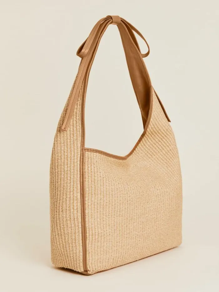 Bags The Reformation Medium Vittoria Tote Bag Natural Raffia