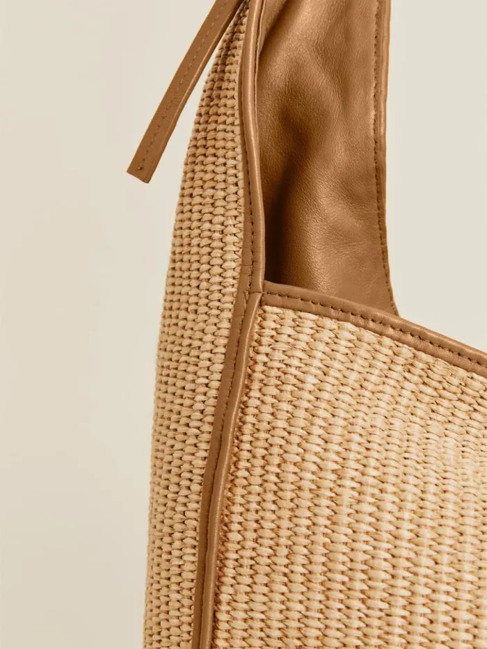 Bags The Reformation Medium Vittoria Tote Bag Natural Raffia