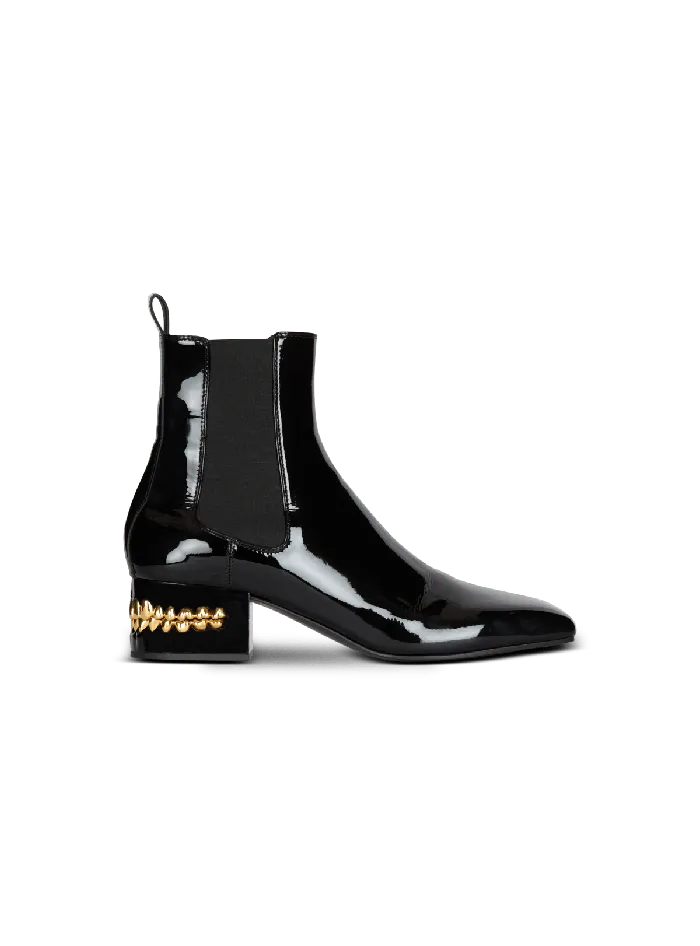 Balmain Boots And Rangers Men Eden Patent Leather Chelsea Boots Black