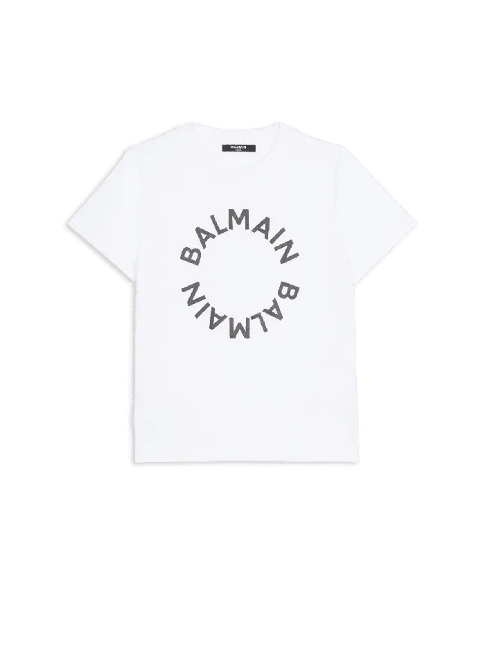 Balmain Kids Tshirt With Logo White