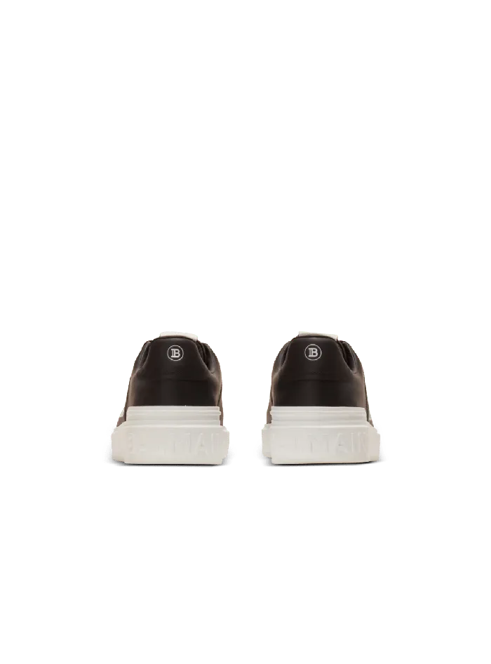 Balmain Sneakers Men BCourt Signature Calfskin Sneakers Black