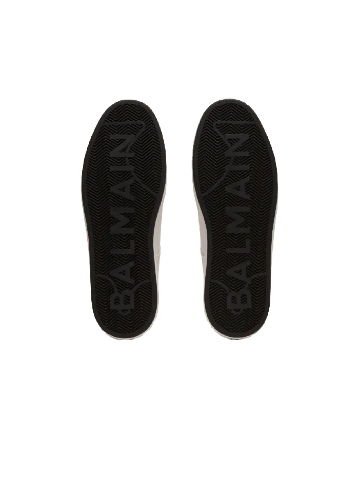 Balmain Sneakers Men Calfskin BCourt Sneakers With Logo White