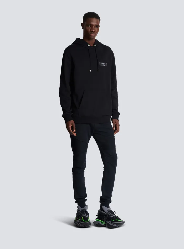 Balmain Sweatshirts Men Pierre Hoodie Black