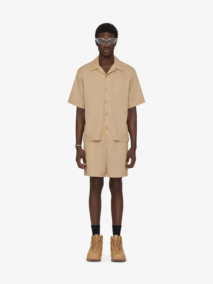 Bermuda Shorts In 4g Cotton Beige Men Givenchy Pants and Shorts